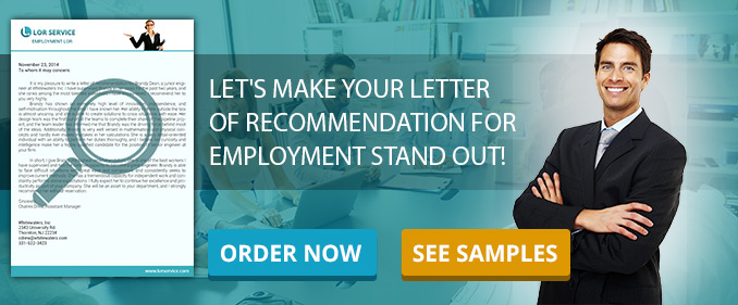 Letters of recommendation writing service